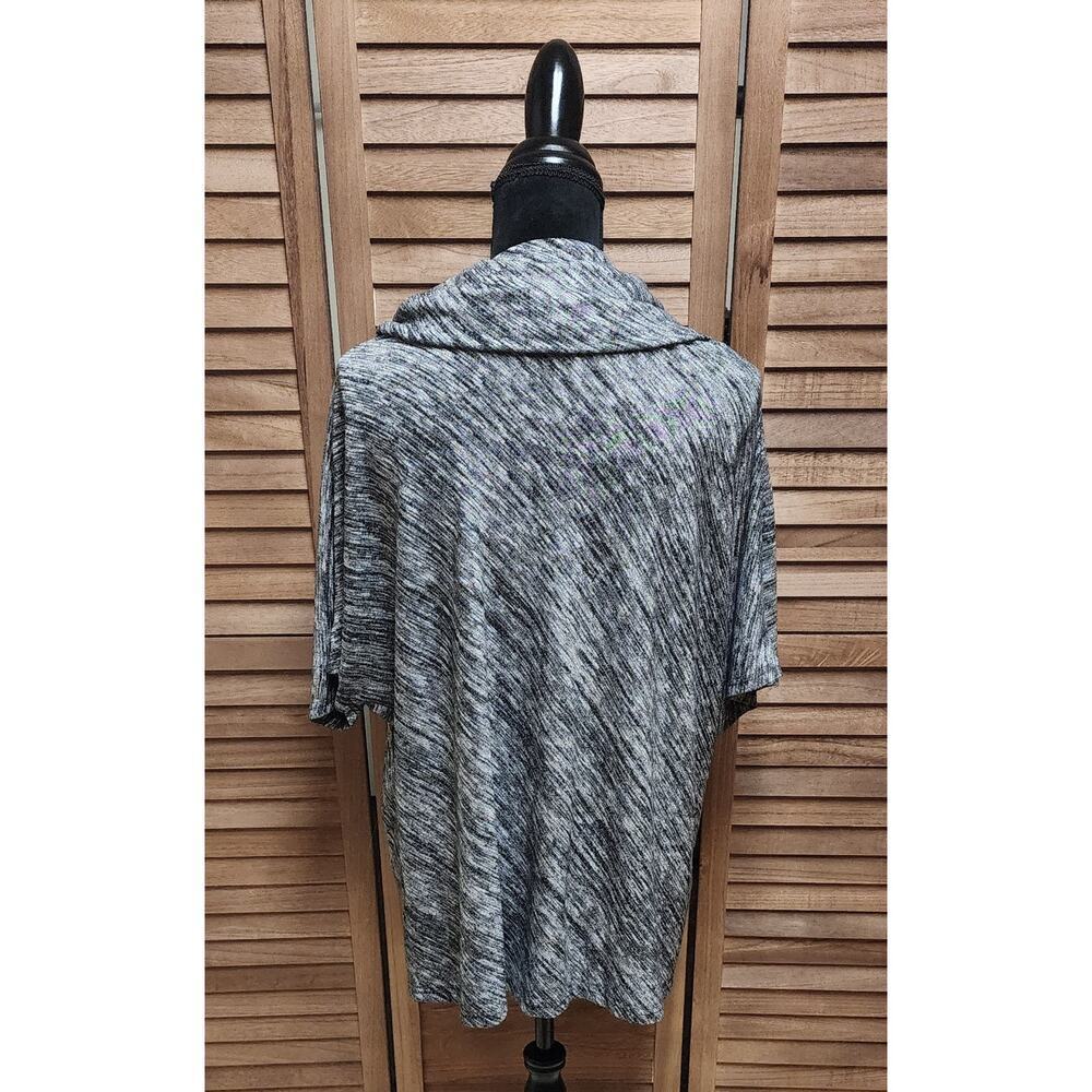 Avenue Womens Cowlneck Gray Short Sleeve Sweater Plus Size 22/24 Business Casual - Picture 6 of 7